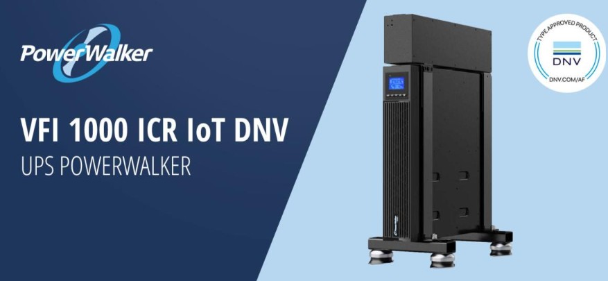 PowerWalker VFI 1000 ICR IoT DNV — zasilanie awaryjne online do zastosowań morskich i offshore